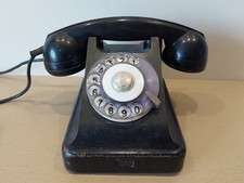 Schwarzes Bakelit-Drehtelefon