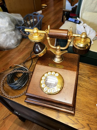 Telephon holztelefon alte - telephon,
