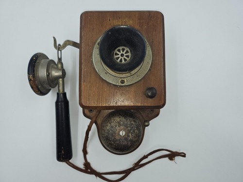 Altes telefon wand holz - altes,