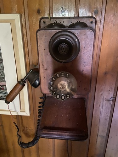 Antikes wandtelefon mit - wandtelefon,