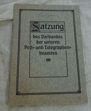alte Satzung Post- und