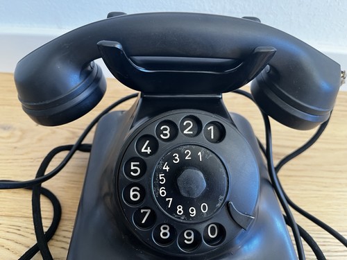 Wählscheibentelefon schwarz