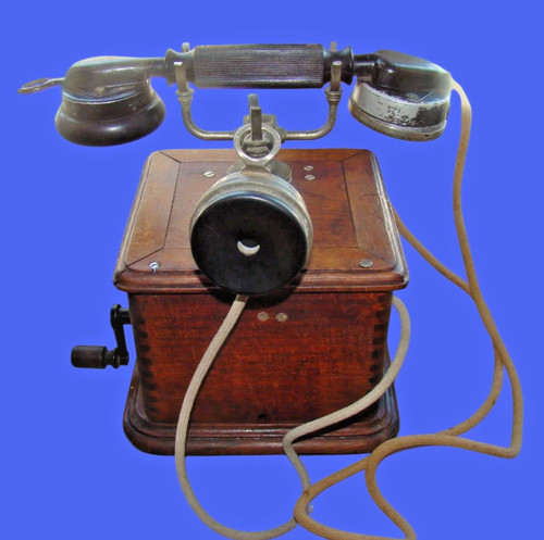 Kurbeltelefon burgunder unis - burgunder,