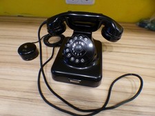 W48 Bakelit Telefon schwarz in