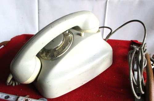 Vintage telefon siemens graues - vintage,