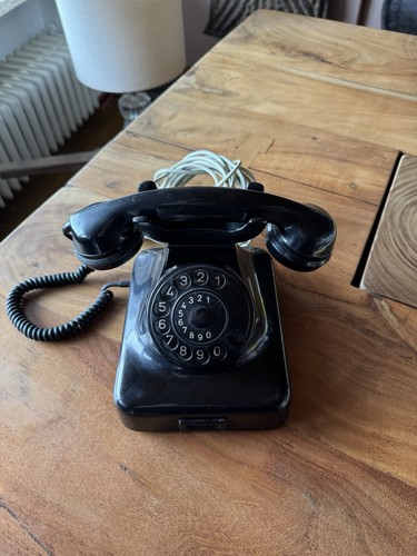 Bakelit telefon vintage - bakelit,