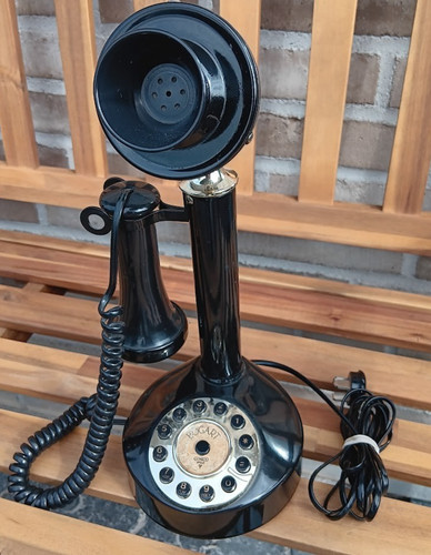 Antikes kerzenständer telefon - antikes, kerzenständer-telefon
