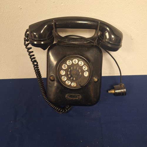 Altes wandtelefon schwarz - altes, in