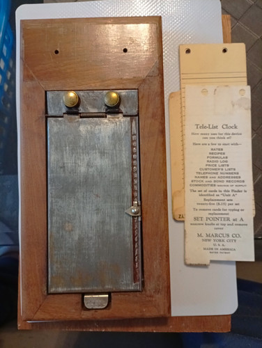 Marcus tele list clock - co.,
