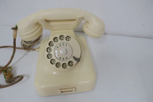Altes telefon elfenbein - ,